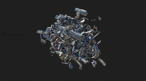 Animated Metal Explode Front Model - TurboSquid 1777792