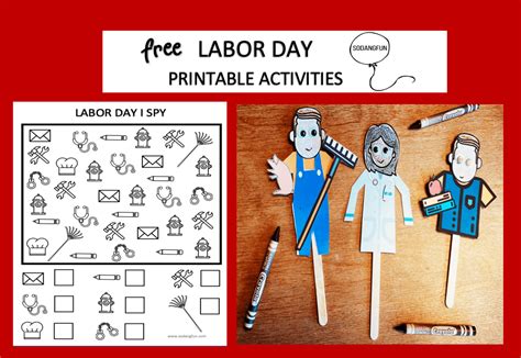 Labor Day Printable Activities for Kids – So Dang Fun