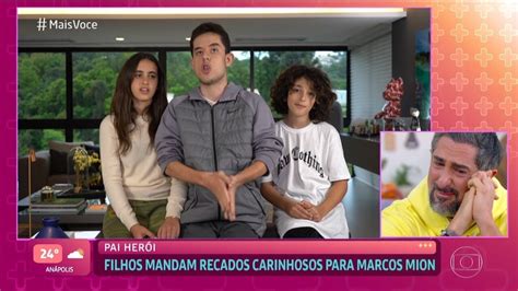 V Deo Marcos Mion Se Emociona Mensagens Dos Filhos Famosos Gshow