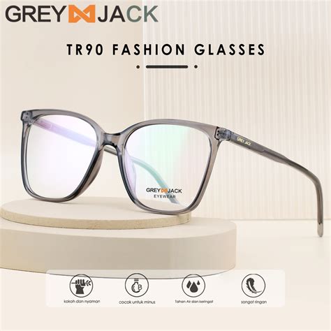 Jual Grey Jack Frame Kacamata Model Kotak Besar Ringan Tr Simple