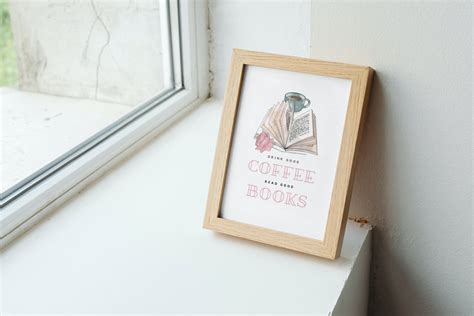 Desk Decor Aesthetic/drink Good Coffee Read Good Books Art Print ...