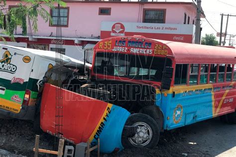 Hoy Tamaulipas Seis Lesionados Deja Choque Entre Camioneta Y Microbus