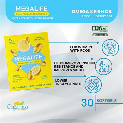 For Pcos And Fertility Support Megalife Extra Strength Omega 3 Fish