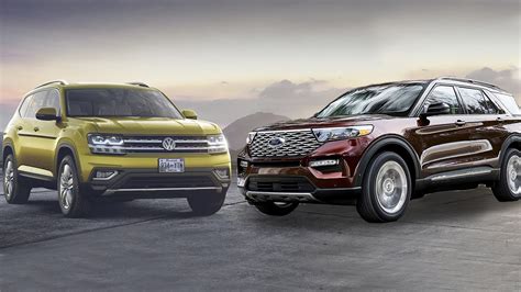 2020 Ford Explorer Vs 2019 Volkswagen Atlas Youtube