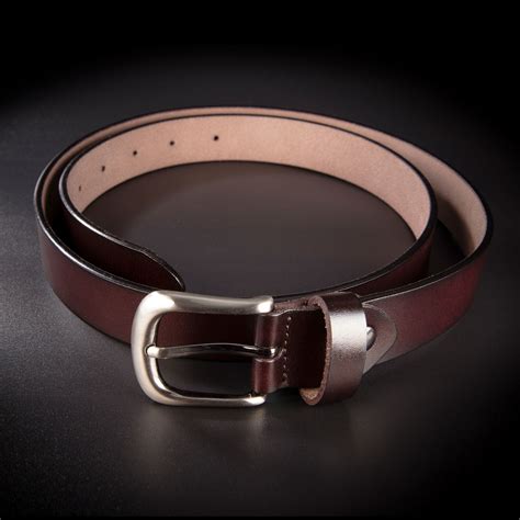 Ceinture femme cuir véritable 2 7x130cm brun foncé