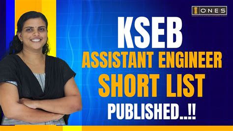 Kseb Assistant Engineer Short List Published Ones Youtube