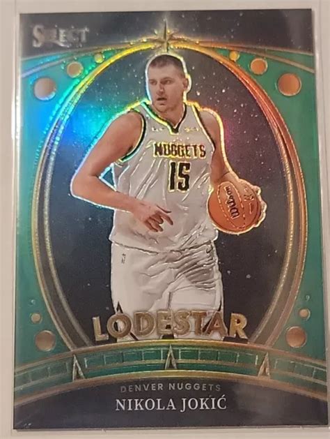 Nikola Jokic Panini Select Lodestar Prizm Verde Denver