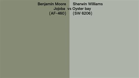 Benjamin Moore Jojoba Af Vs Sherwin Williams Oyster Bay Sw