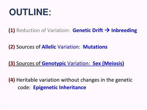 Ppt Genetic Variation The Genetic Substrate For Natural Selection