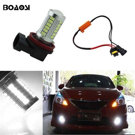 BOAOSI 1x 9006 HB4 LED Canbus Bulbs Reflector Mirror Design For Fog