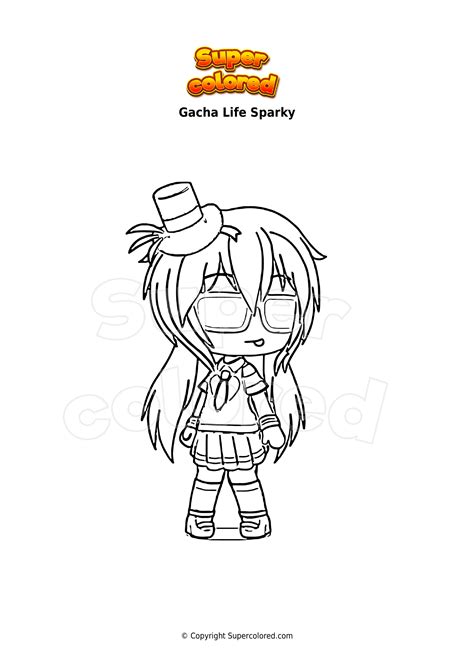 Disegno Da Colorare Gacha Life Kat Supercolored Nbkomputer