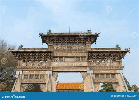 Ancient Chinese Gate Royalty Free Stock Images Image 28581399