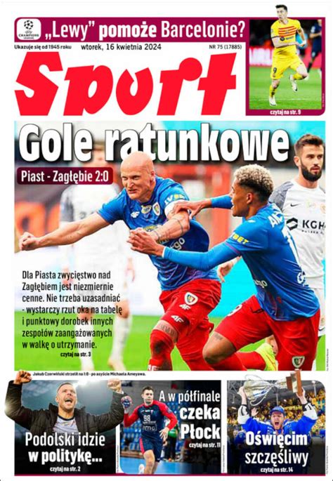 Newspaper Katowicki Sport Poland Newspapers In Poland Today S Press