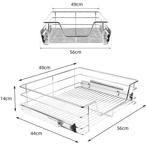 X Tiroir Panier De Rangement T Lescopique D Armoire De Cuisine De
