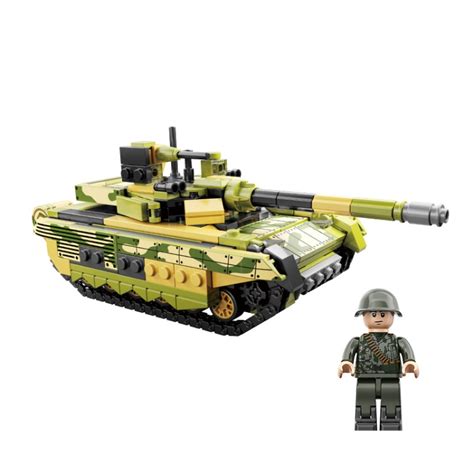 22016 T90m Cayi Tank Model Assembled Puzzle Building Blocks Children Toys