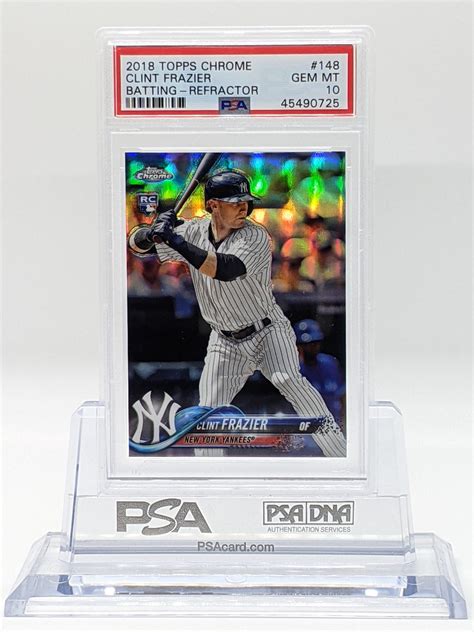 2018 Topps Chrome Clint Frazier Rookie Card Refractor 148 PSA 10