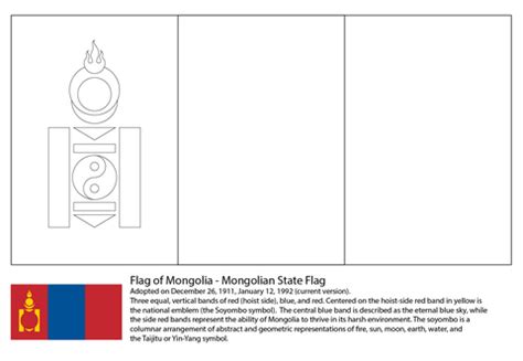 Ausmalbild Flagge Der Mongolei Ausmalbilder Kostenlos Zum Ausdrucken