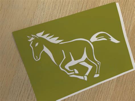 Simple Galloping Horse Drawing Svg Cut File For Cricut Hand Drawn