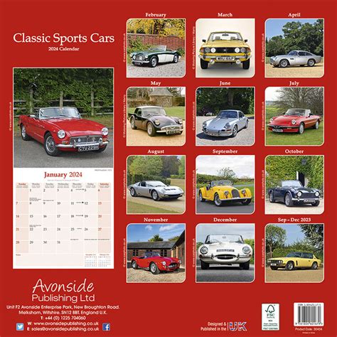 Sporty Cars 2024 Calendar Micky Susanne