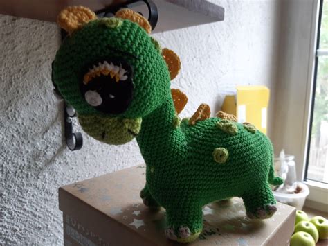 Handarbeiten Foto Dinofamilie H Kelanleitung Amigurumi Dinosaurier