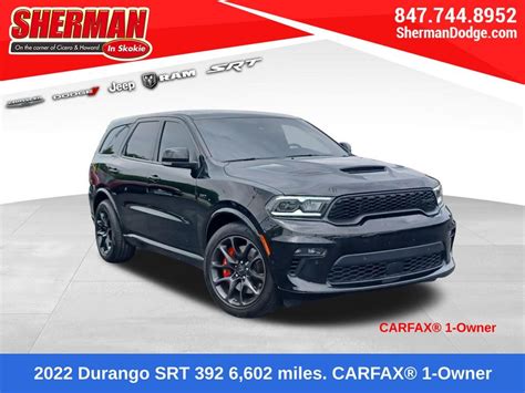 Used 2022 Dodge Durango SRT For Sale (Sold) | Shop Sherman Cars Stock #K1128