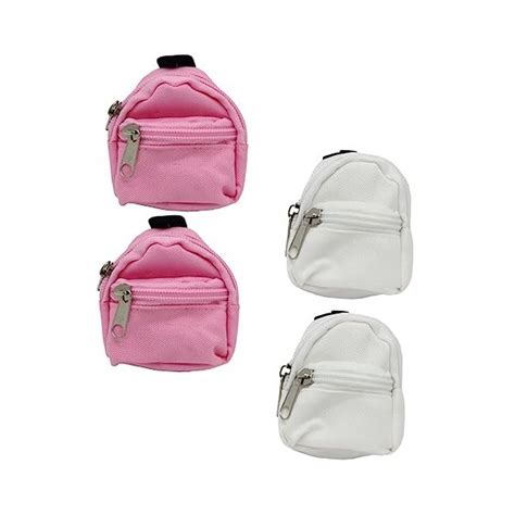 CAXUSD 4 Pièces Sac Décole De Simulation Mini Sac De Poupée Sacs Dé