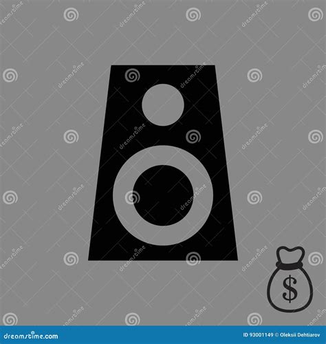 Audio Speakers Icon Stock Vector Illustration Flat Design Stock Vector