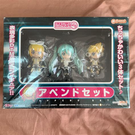 Original Nendoroid Petit Miku Kagamine Rin Len Append Set Hatsune Miku