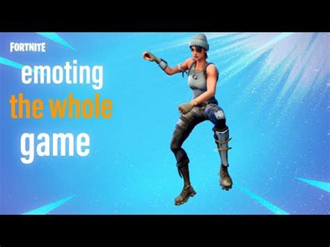 Emoting All Game But Theres A Twist Fortnite Youtube