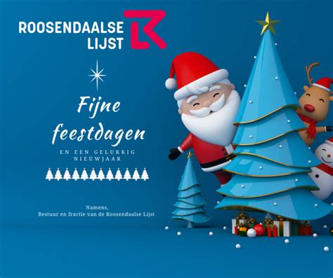 De Roosendaalse Lijst Wenst U Fijne Feestdagen En Een Gezond