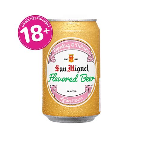 San Miguel Flavored Beer Lychee Can 330ml