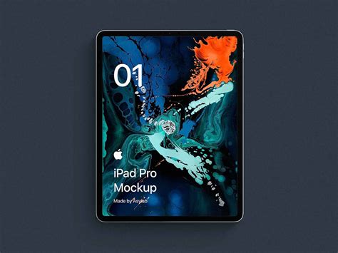 Free IPad Pro Front Mockup PSD