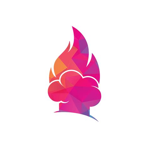Hot Chef Vector Logo Design Chef Hat With A Flame Vector Icon Vector Art At Vecteezy