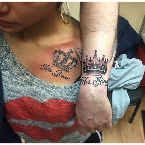 Premier King And Queen Tattoos For The Most Wonderful Couples