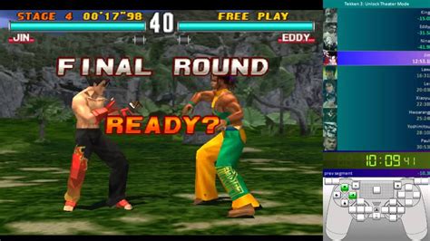 Tekken 3 Speedrun 29 42 Old WR Unlock Theater Mode 1 Round