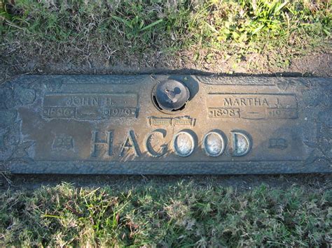 Martha Jane Flannagin Hagood 1898 1972 Mémorial Find A Grave