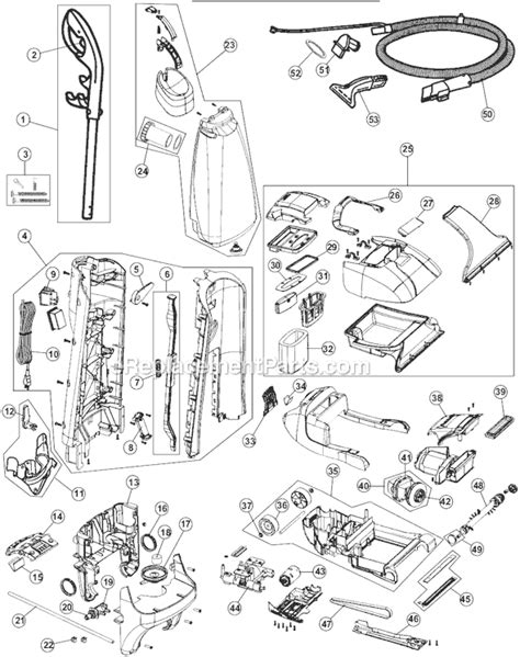 Hoover Powerdash Parts Diagram Hoover Steamvac Scrub Fh Delu