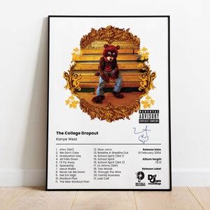 Kanye West Poster the College Dropout Album Cover Poster - Etsy