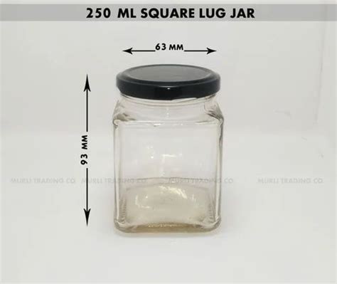 Ml Square Glass Jar For Dry Fruits Storage At Rs Piece In