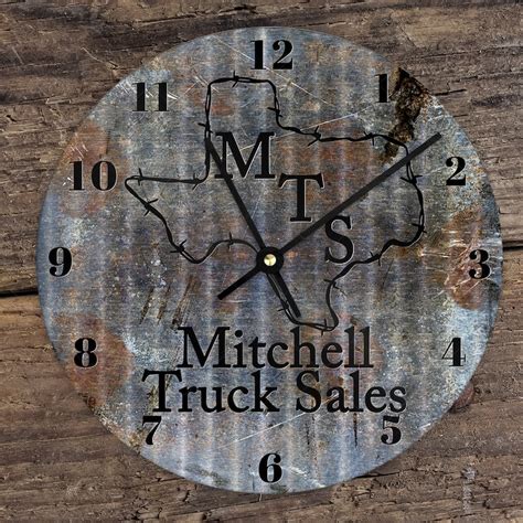 Large Custom Logo Clock - Etsy