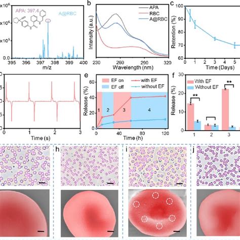 Controlled Release Of Apa From A Rbc A The Mass Spectrum Of A Rbc