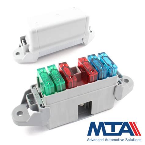 Maxi Blade Fuse Box Holds 6 Maxi Blades Complete With Terminals