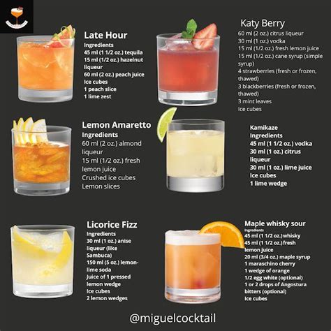 Drinks and cocktails recipes with photo | Drinks alcohol recipes ...