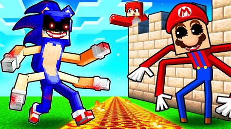 Mutanten Sonic Vs Sicherste Mutant Mario Base Minecraft Youtube