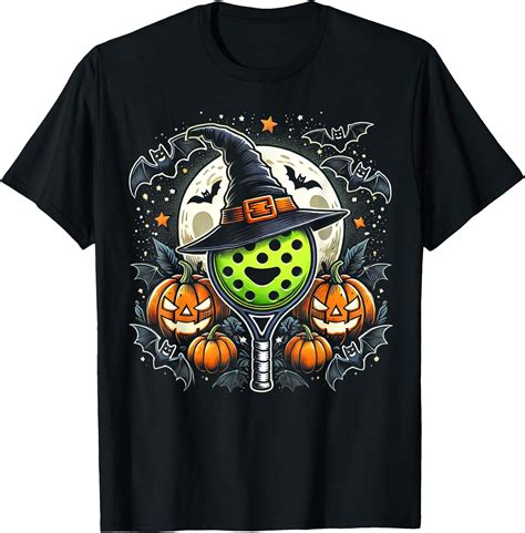 Hot Trending Tee With Pickleball Witch Halowen Spooky Pumpkin Art Walmart
