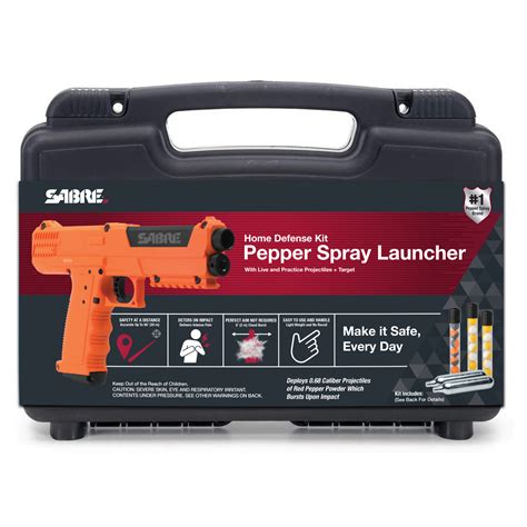 SABRE PEPPER SPRAY LAUNCHER & PEPPER BALL GUN / HOME SECURITY DEFENSE ...