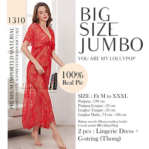 Jual LindaGalz Baju Tidur Wanita Dewasa Lingerie Big Size Jumbo 1310