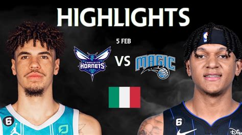 Paolo Banchero Vs Lamelo Ball Highlights Nba Ita Hornets Vs Magic