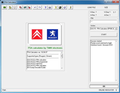 PSA CALCULATOR For PEUGEOT CITROEN Immo PIN Programmer Automotive Files