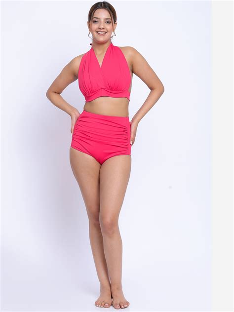 Buy FXM Halter Neck Swim Bikini Set Swimwear For Women Myntra